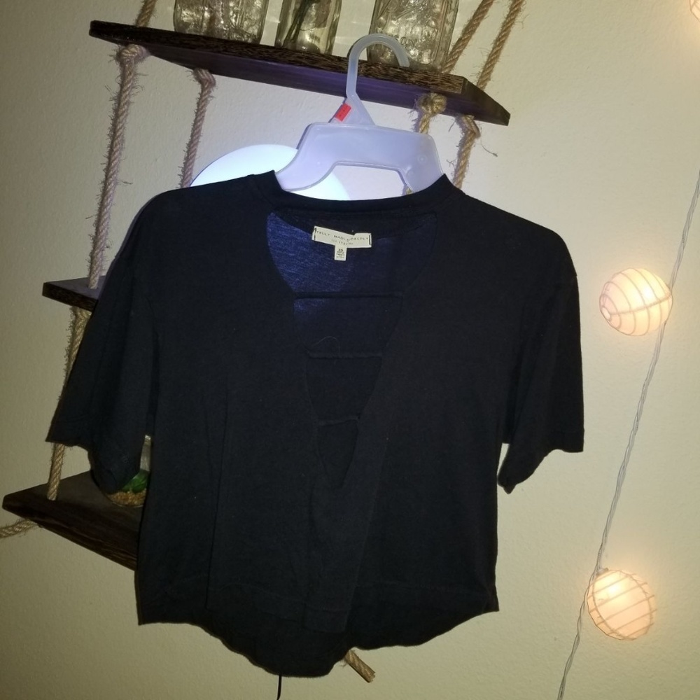 Urban Outfitters Black Crop Top